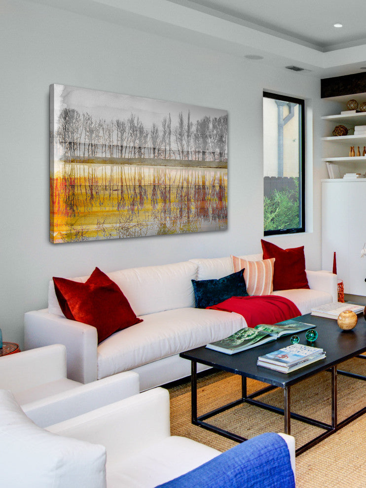 "Sunset Lake" Fine Art Canvas Print, 18"x12"