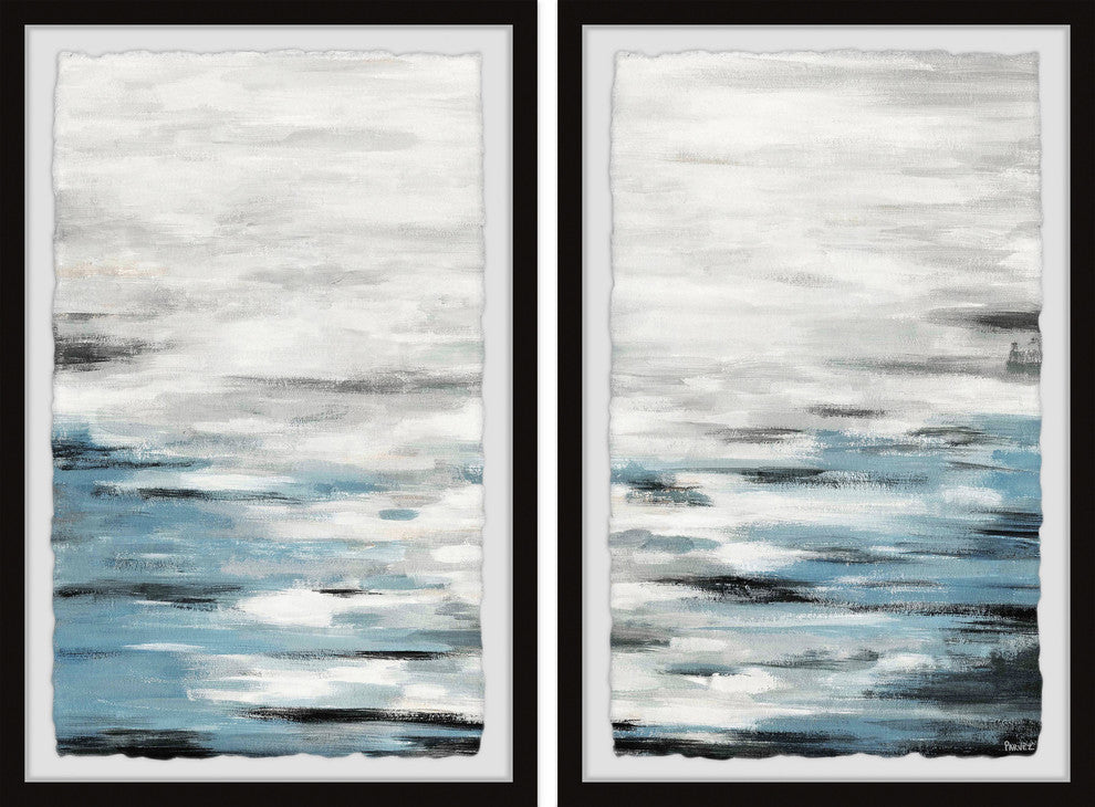 Reflective Sea Diptych, 48"x36"