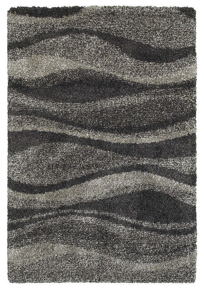 Oriental Weavers Henderson Grey/ Charcoal Abstract Indoor Area Rug 5'3"X7'6"