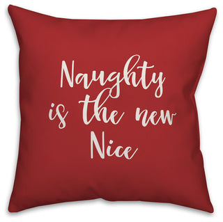 Nice, Red 18x18 Throw Pillow Cover