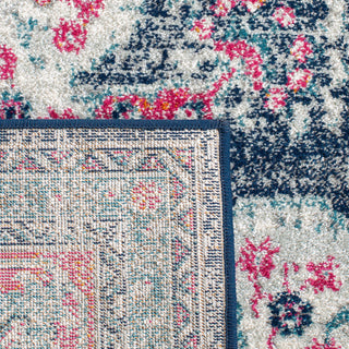 Safavieh Evoke Collection EVK250 Rug, Navy/Fuchsia, 9'x12'