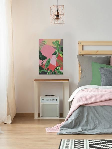 "Feuillage Fun" Painting Print on Wrapped Canvas, 40"x60"