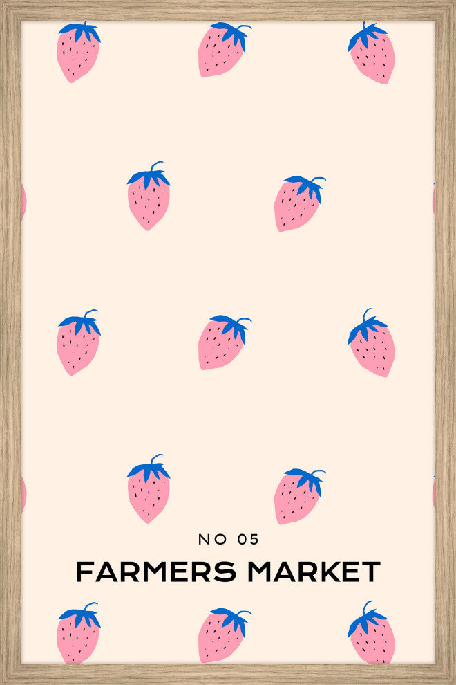 "No 05 Farmers Market" Framed Painting Print, 16x24