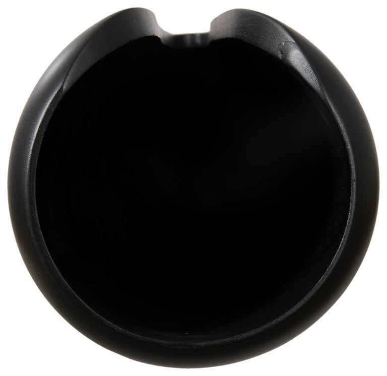 Interval Wood Vase, Black, Large