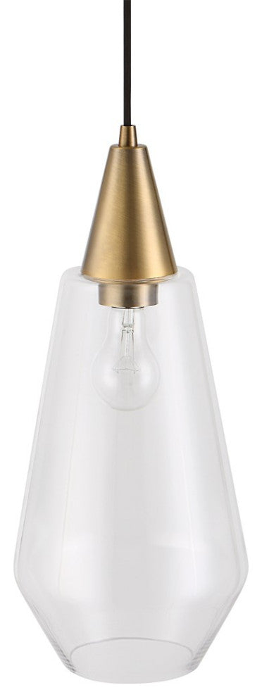 Uttermost Eichler 1-Light Mini Pendant 21559, Antique Brass