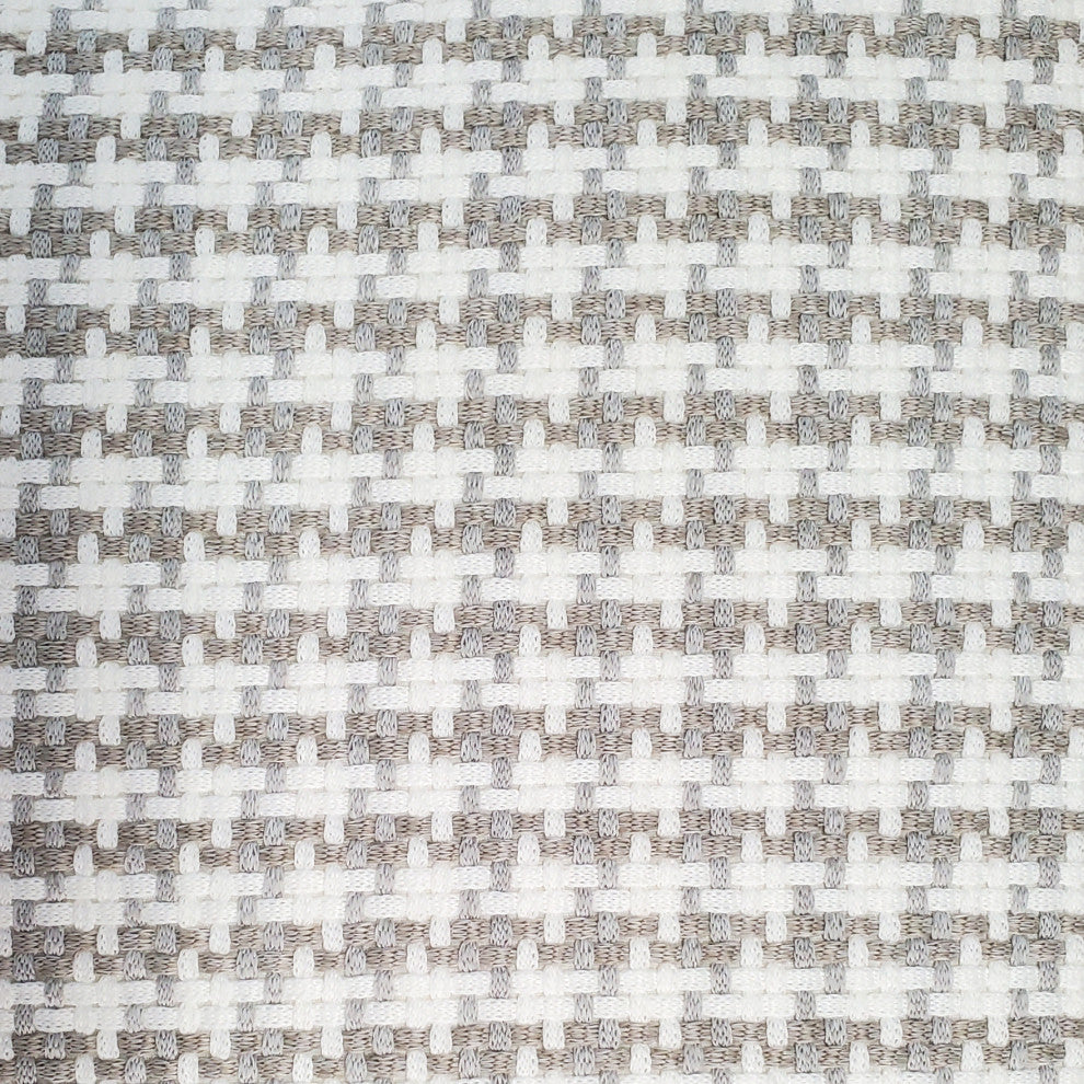 Coco Jicama Houndstooth Outdoor Throw Pillow 12x19