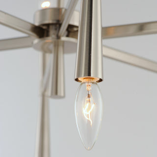 Maxim 24626 Rome 12 Light 29"W Taper Candle Chandelier - Black