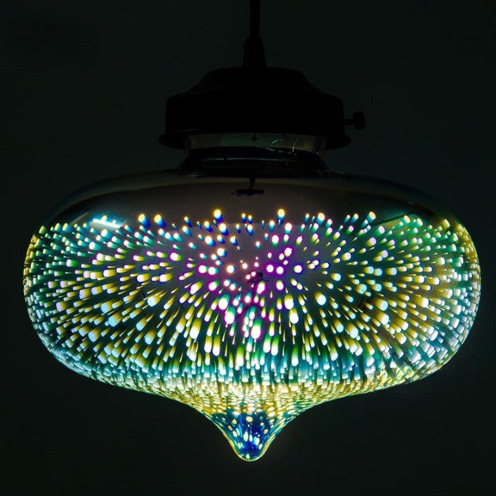 MIRODEMIÂ® Gourdon 3D Colorful Starry Sky Pendant Lamp, D