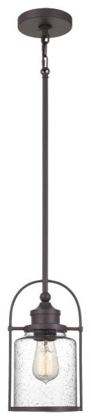 Quoizel QPP2781WT One Light Mini Pendant, Western Bronze Finish