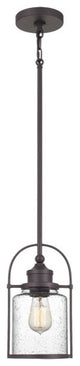 Quoizel QPP2781WT One Light Mini Pendant, Western Bronze Finish