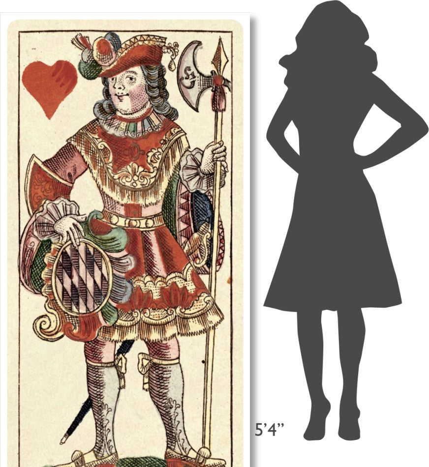 "Knave of Hearts (Bauern Hochzeit Deck)" Paper Art, 38"x74"