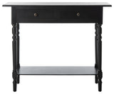 Safavieh Rosemary 2-Drawer Console, Distressed Black