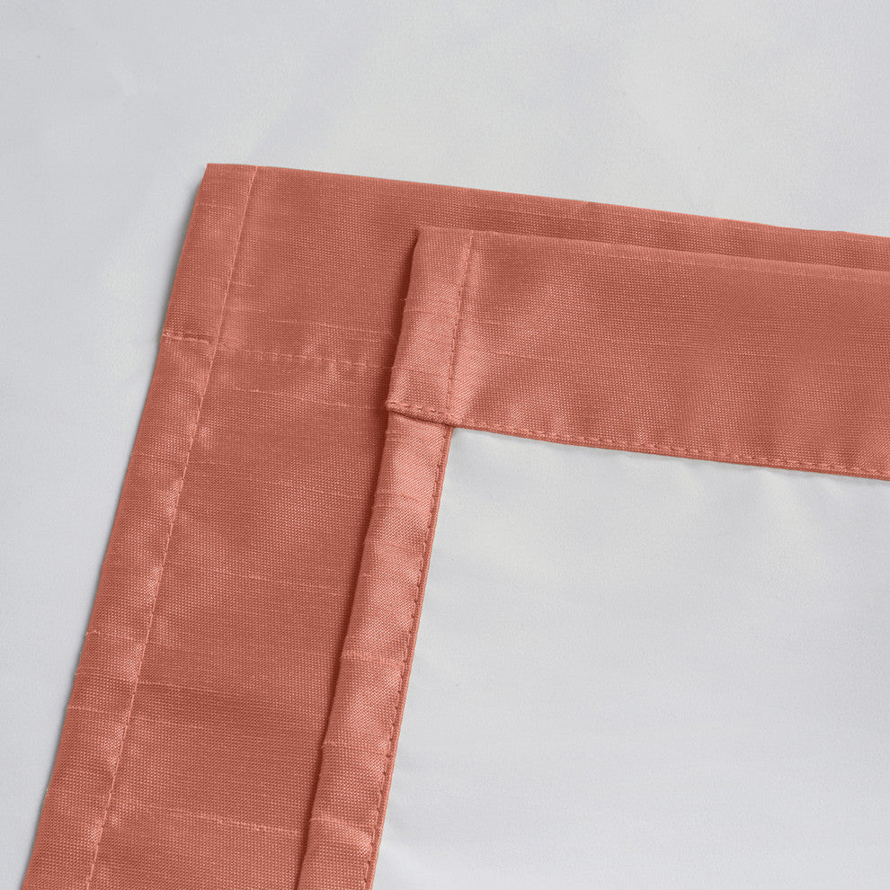 Soho Triple-Pass Single Blackout Curtain, Coral, 42"x63"