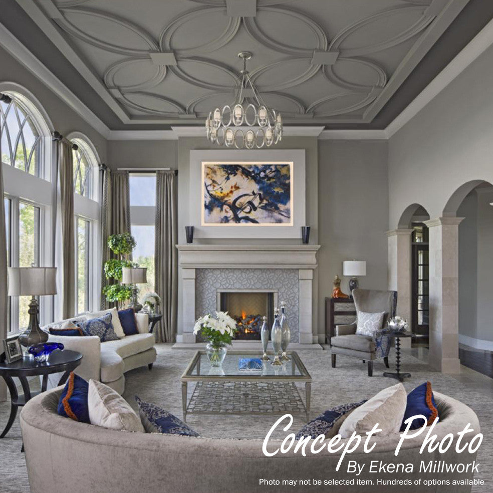 51"OD x 43"ID x 4"W x 7/8"P Marcella Ceiling Ring (1/4 of complete circle)