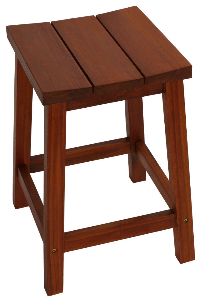Socorro Solid Teak Counter Stool