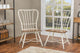 Longford Dark-Walnut Wood and White Metal Dining Chair, Set of 2