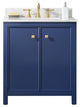 30" Single Sink Vanity Cabinet, Blue