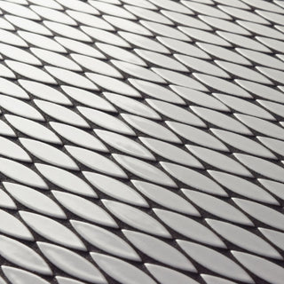 Pescado Glossy Ceramic Mosaic Floor and Wall Tile, Glossy Blanco