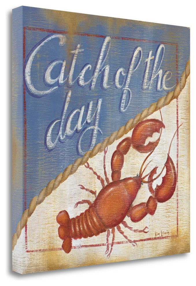 "Catch Of The Day" By Kim Lewis, Giclee Print on Gallery Wrap Canvas