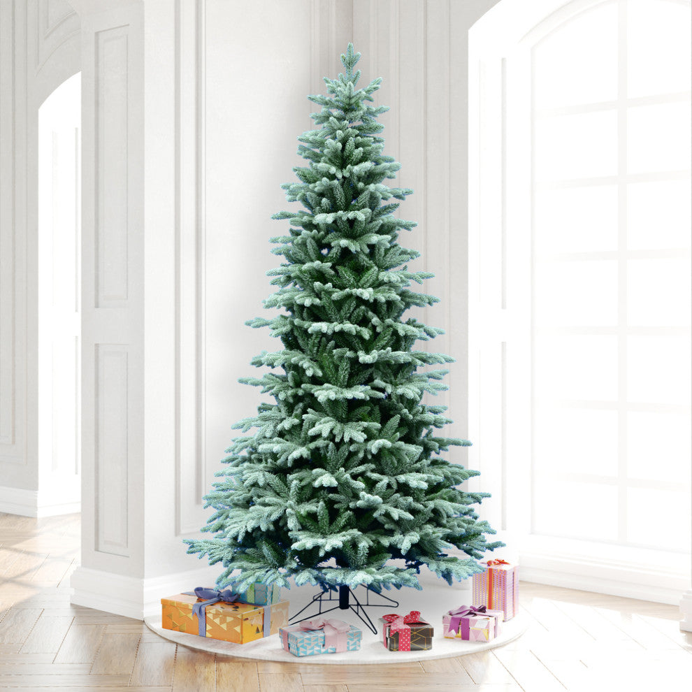 Vickerman Frosted Balsam Fir Christmas Tree, 1376 Tips, 7.5'x54"