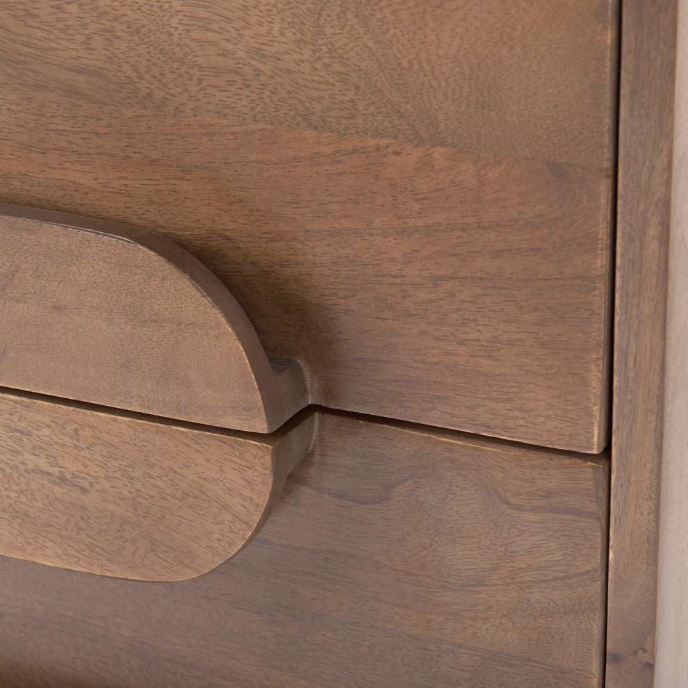 Astrid Medium Brown Solid Wood Cabinet