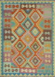 Sangat Kilim Debra Red/Blue Rug, 4'10x6'7