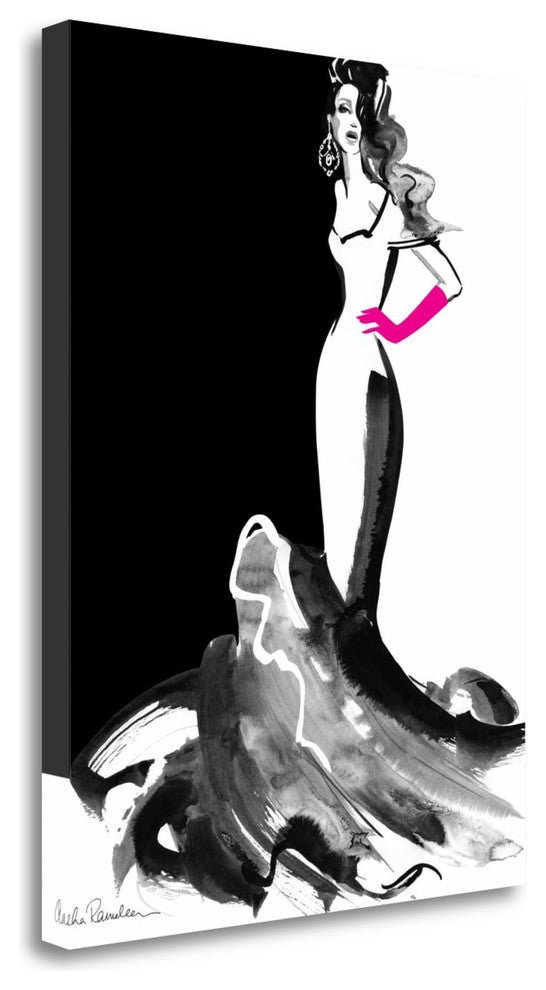"Ball Gown" By Aasha Ramdeen, Giclee Print on Gallery Wrap Canvas, Ready to Hang