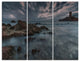"French Riviera Coastline" Photography Canvas Print, 3 Panels, 36"x28"