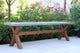 3-Piece Eucalyptus and Composite Dining Set With Matching Benches
