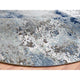 Gray Hand Knotted, Abstract Design, Wool Round Oriental Rug, 10'2"x10'0"