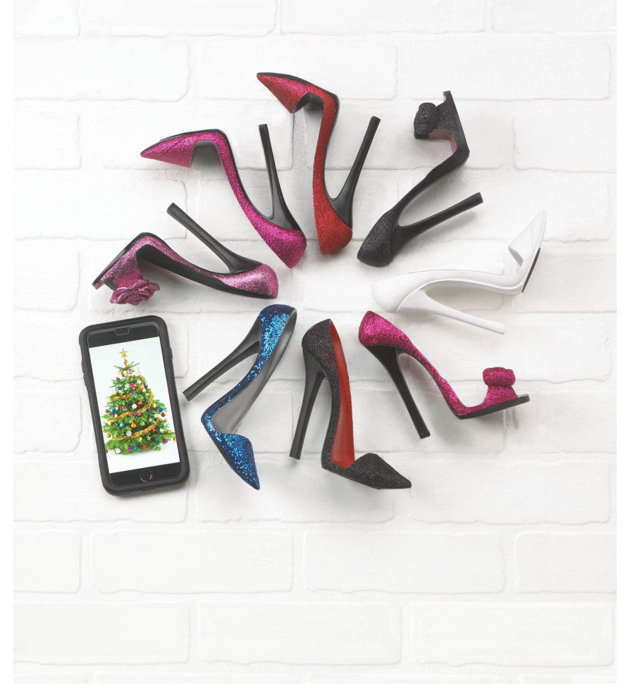 Sparkle Blue Shoe Phone Holder