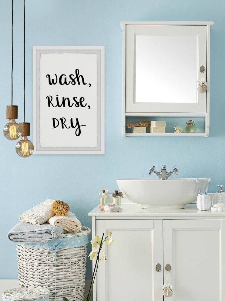 "Wash and Rinse" Framed Painting Print, 16x24