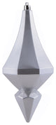 Vickerman Mc191007D 8" Silver Candy Finish Diamond Finial Ornament, Pack of 2