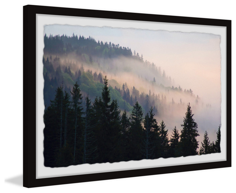 "Cold Mist" Framed Painting Print, 18x12