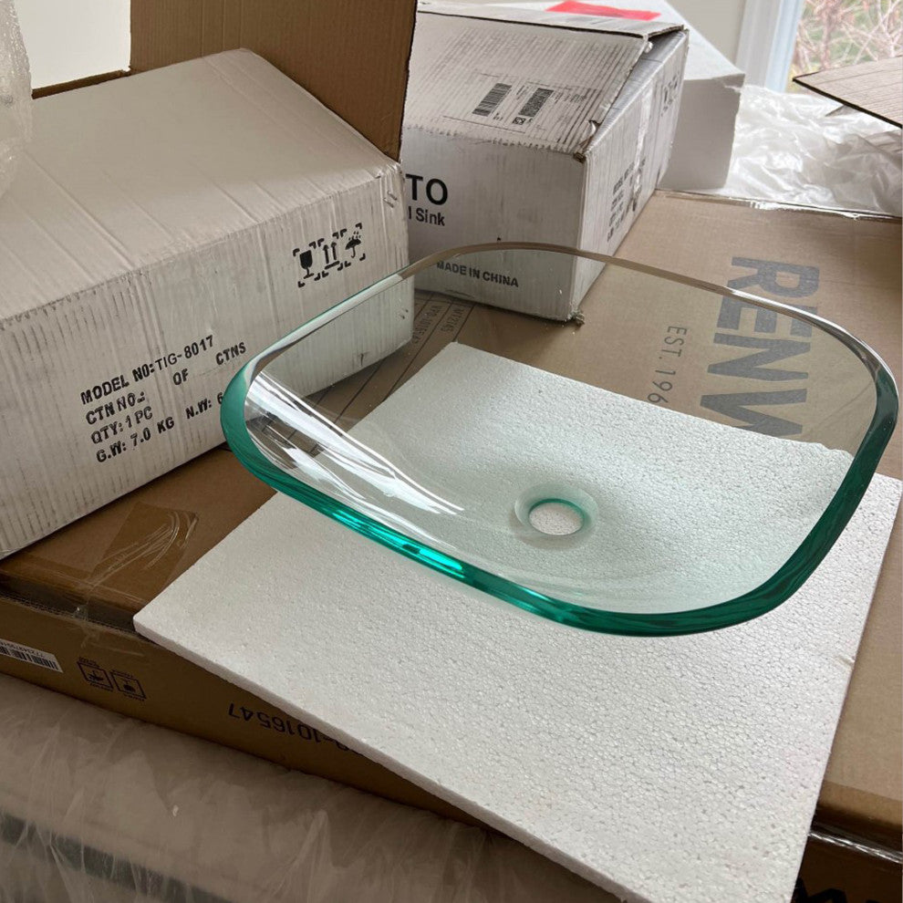 Piazza Glass Vessel Sink