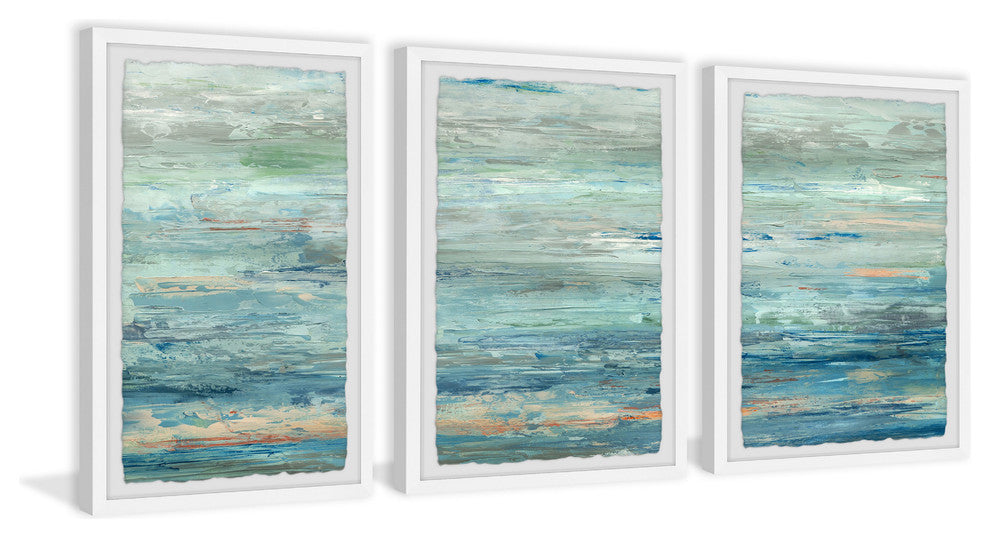 Vast Sea Triptych, 90"x45"