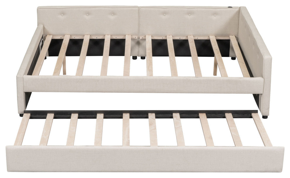 Gewnee Queen Size Upholstered Platform Bed