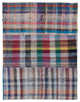 Rug N Carpet - Handmade Anatolian 5' 7'' x 7' 3'' Rustic Patchwork Kilim Rug