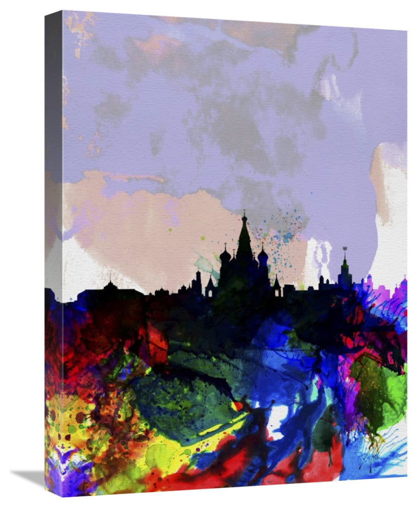 "Moscow Watercolor Skyline" Fine Art Print