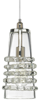 Long Ribbon Pendant, Clear