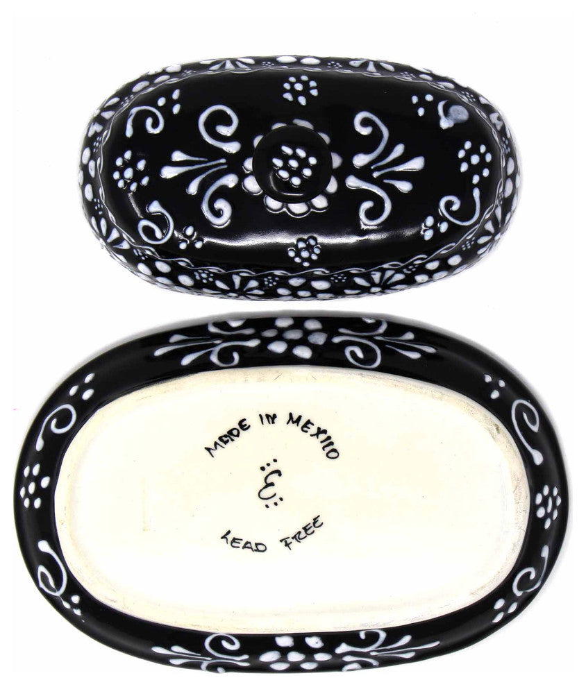 Encantada Handmade Butter Dish, Ink