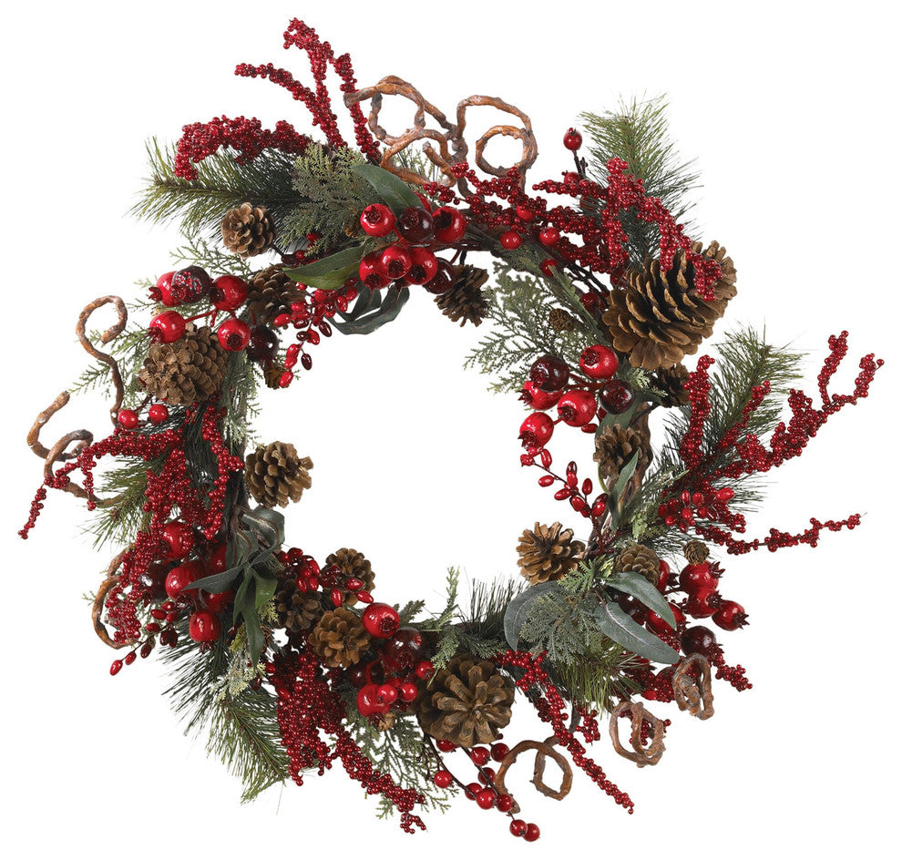 24" Assorted Berry Wreath