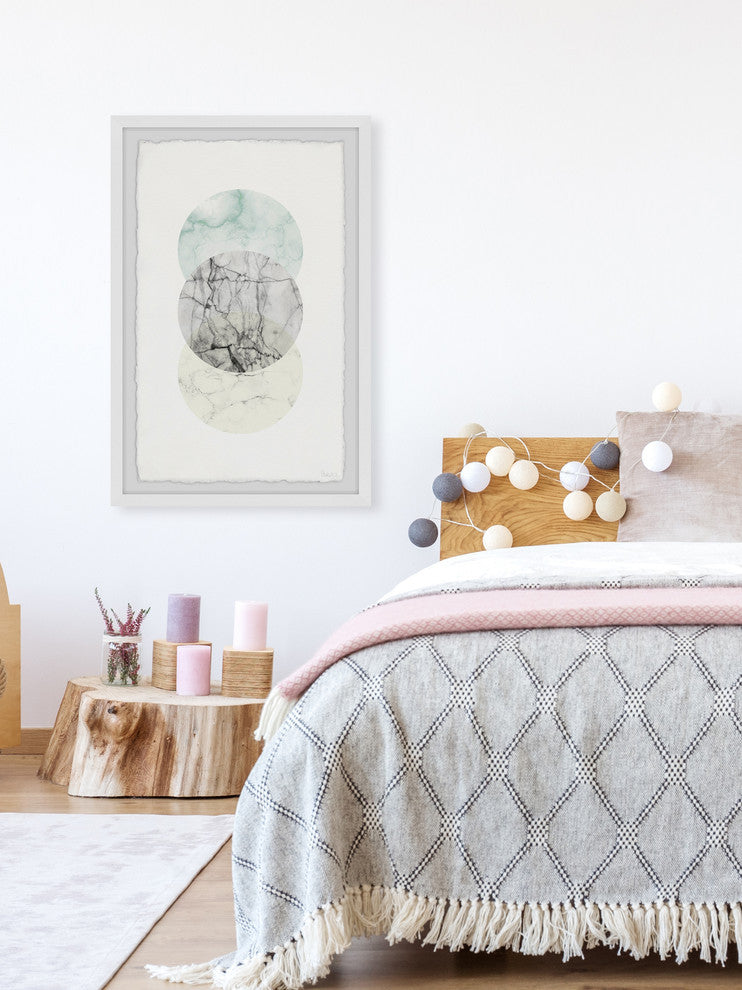 "Metallic Marble" Framed Painting Print, 20"x30"