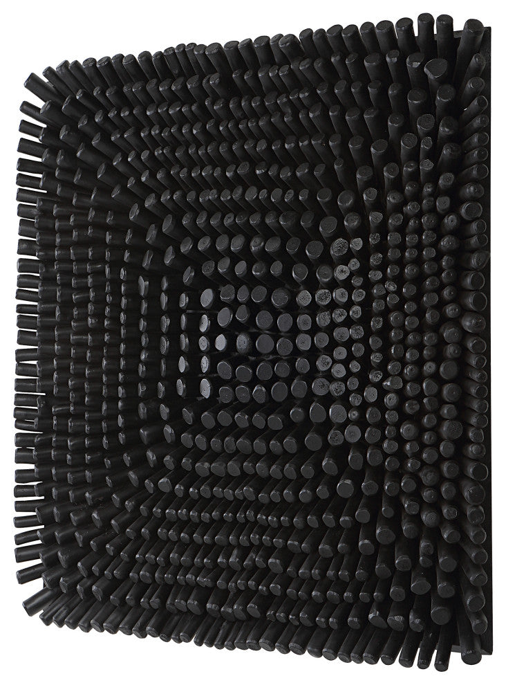 Uttermost Portside Black Wood Wall Panel