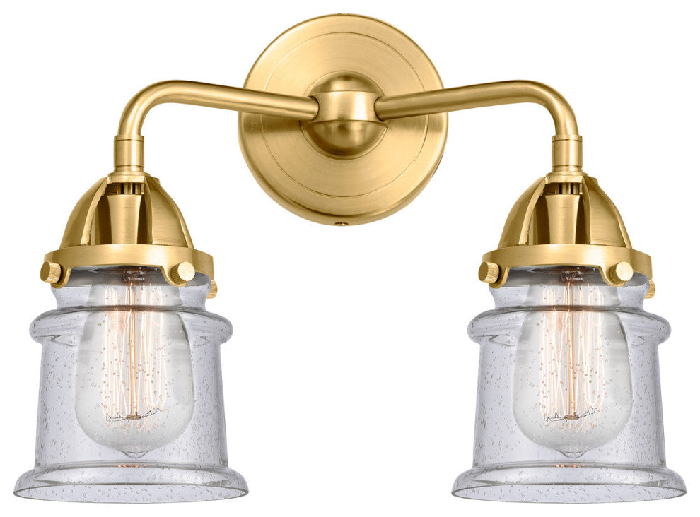 Innovations 288-2W-SG-G184S 2 Light 13.25" Bath Vanity Light, Satin Gold