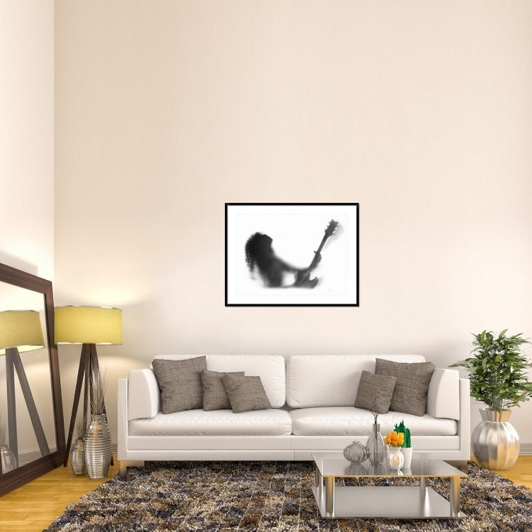 "Solo" Framed Digital Print by Sebastian Kisworo, 44x34"