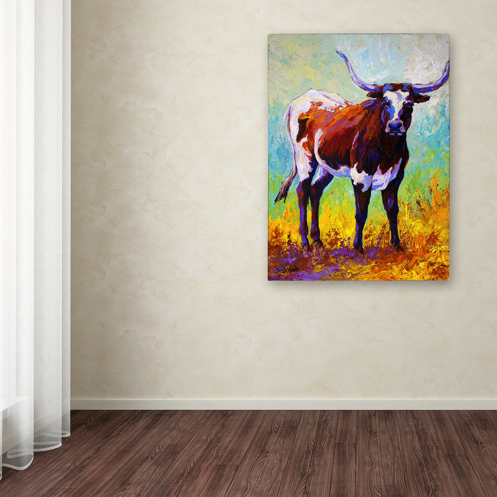 Marion Rose 'Sizing Up Longhorn' Canvas Art, 47 x 35
