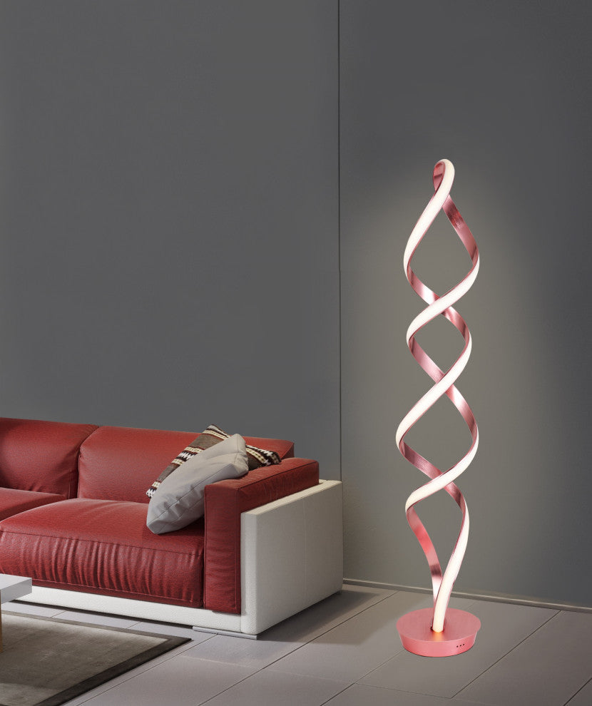 Artiva USA LED Floor Lamp, Anodize Rose Copper