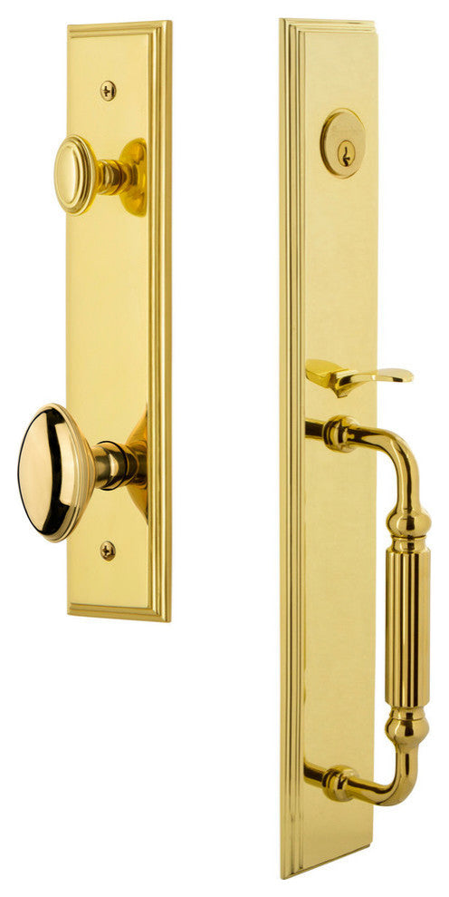 Carre' 1-Piece Dummy Handleset, F Grip and Eden Prairie Knob, 849001