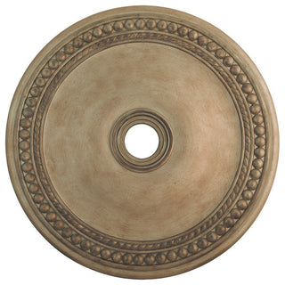 Wingate Ceiling Medallion, Hand-Painted Antique Silver Leaf